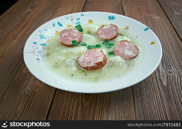 Saure Kartoffelradle - German sour soup
