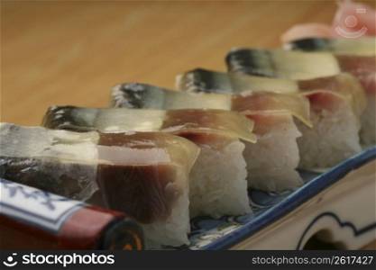 Saury sushi