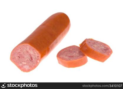 sausage isolated on the white