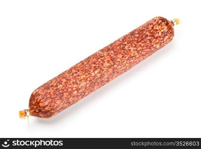 sausage loaf isolated on white
