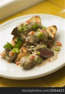 Sauteed Chicken Livers in a Sherry Sauce