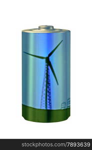 Save Naural energy Concept, Wind energy, Windmill