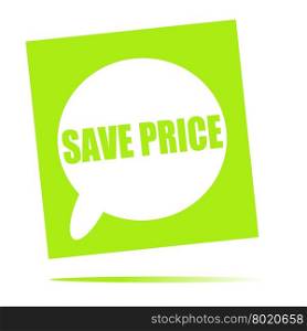 Save price speech bubble icon