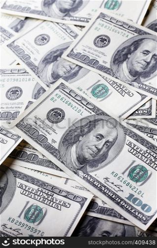 savings - a background of hundred dollar bills