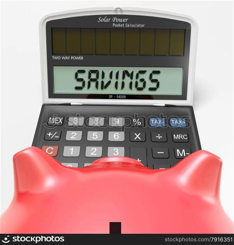 Savings Calculator Showing Wealth Investment In Capital And Cash
