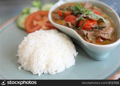 savory curry with beef