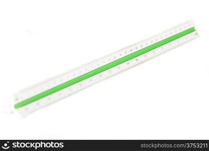 Scaler for measurements on white background