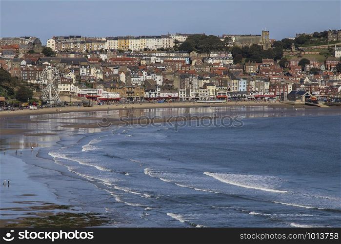 Scarborough. United Kingdom. 09.19.19. The seaside resort of Scarborough on the North Yorkshire coast in the northeast of England.