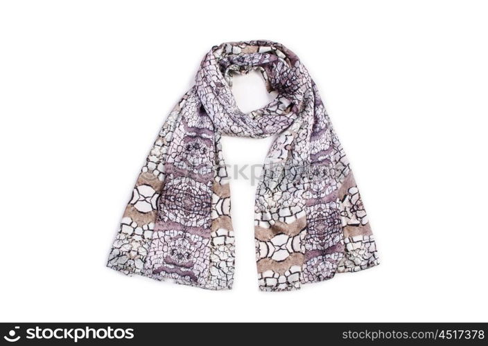 Scarf isolated on the white background