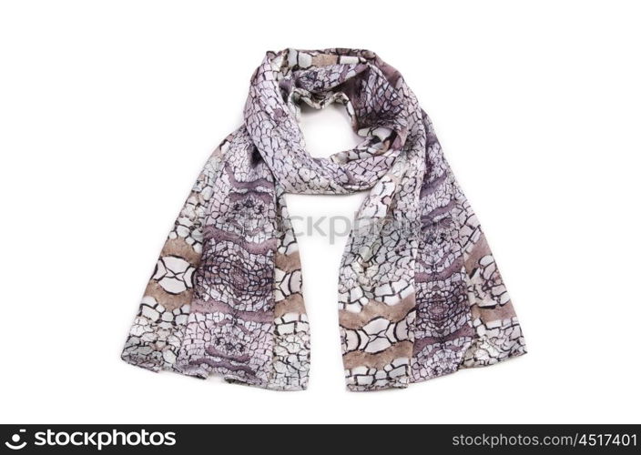 Scarf isolated on the white background