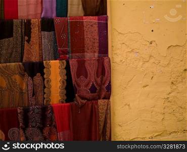 Scarves on display in Athens Greece