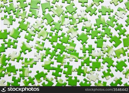 scattered green puzzle, background
