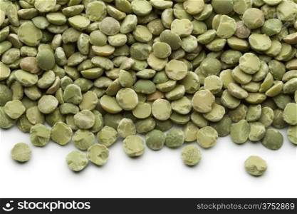 Scattered Green split peas