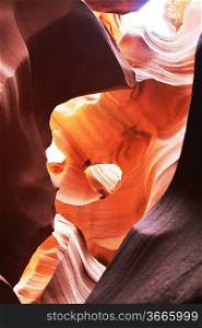Scene in Antelope canyon