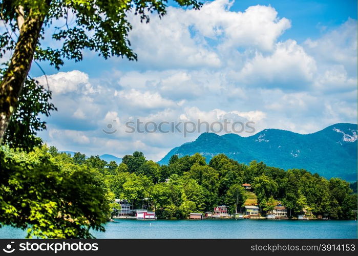 scenery around lake lure north carolina