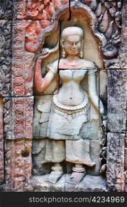 Scenery of ancient Hinduism relics at Angkor Cambodia