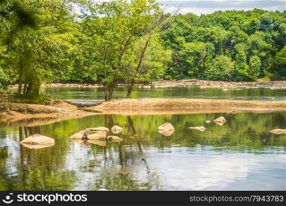 scenes around landsford canal state park in south carolina