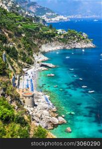 scenic Amalfi coast of Italy. Campania region. italian summer holidays destinations