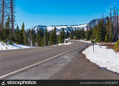 Scenic Byway through Medicine Bow in Wyoming