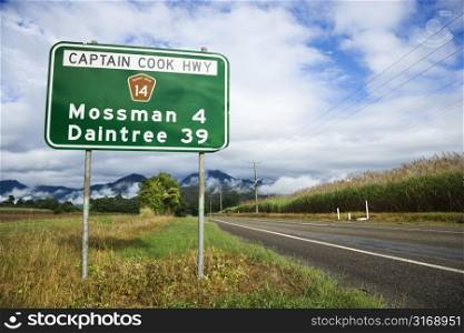 Scenic Captain Cook Highway 14 in Australia.