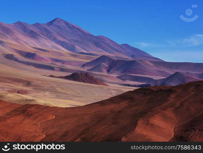 Scenic landscapes of Northern Argentina. Beautiful inspiring natural landscapes.