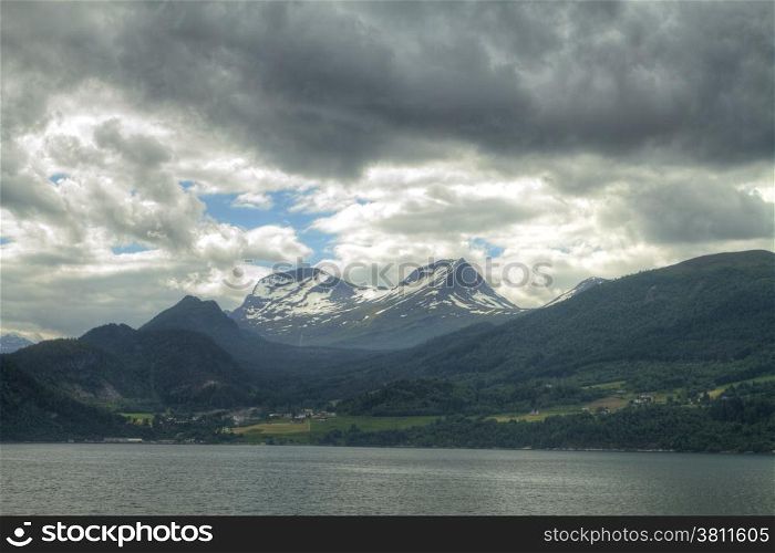 scenic landscapes of the northern Norwegian fjords.