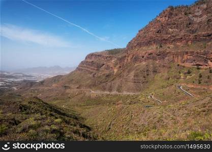 Scenic mountanious landscape in Grand Canary, Canary islands, Spain .. Scenic mountanious landscape in Grand Canary, Canary islands, Spain.