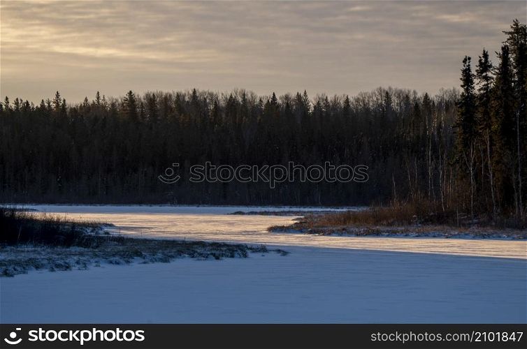 Scenic Prince Albert National Park Canada sunrise light