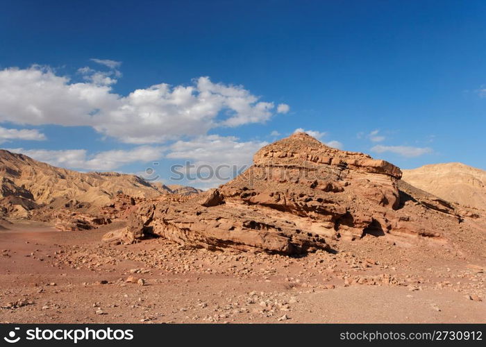 Scenic rocks in stone desert