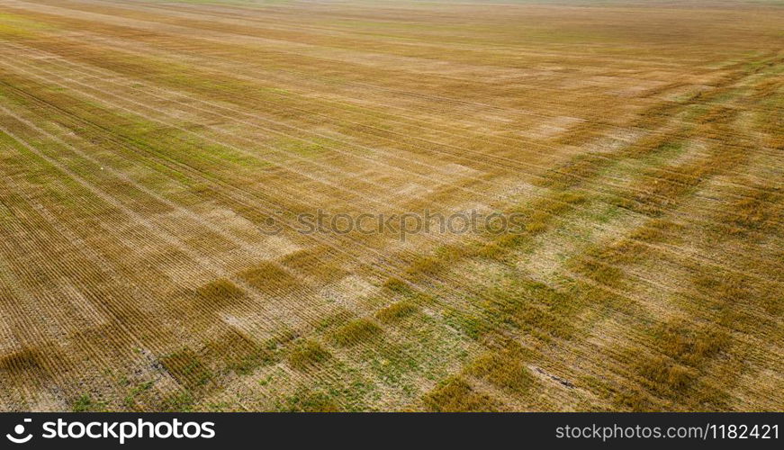 Scenic view from a drone of the earth surface. Nature background