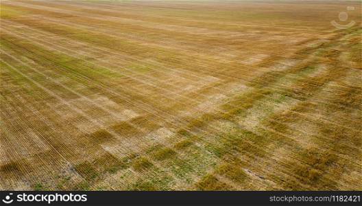 Scenic view from a drone of the earth surface. Nature background