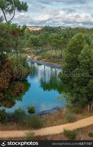 Scenic view of Bucaquinho Natural Park, Ovar, north of Portugal