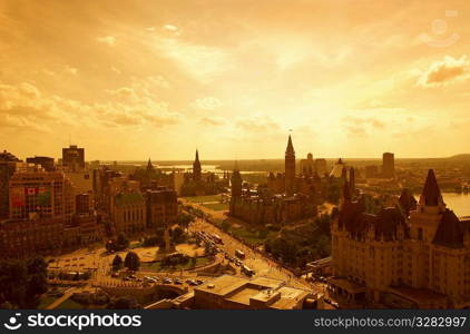 Scenic view of Canada&acute;s capital, Ottawa.