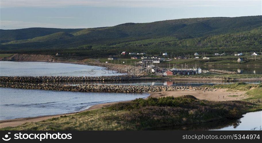 Scenic view of Margaree Harbour, Cabot Trail, Cape Breton Island, Nova Scotia, Canada