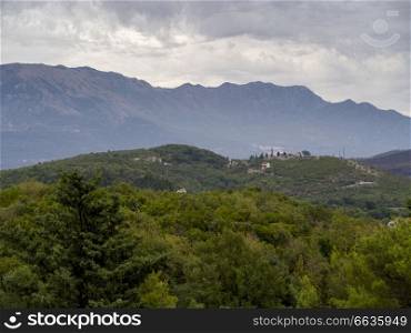 Scenic view of mountain range, Karce, Trivet, Montenegro