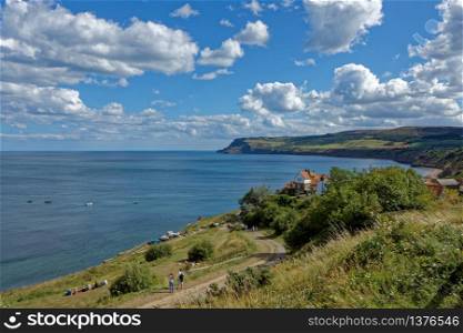 Scenic view of Robin Hood&rsquo;s Bay