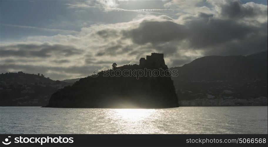 Scenic view of the Aragonese Castle, Ischia Island, Campania, Italy