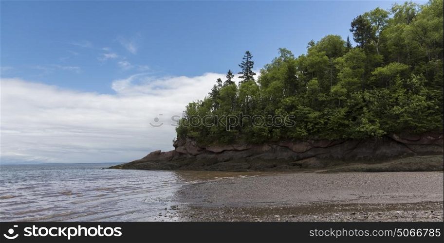 Scenic view of the Bay of Fundy, Fundy National Park, Alma, New Brunswick, Canada