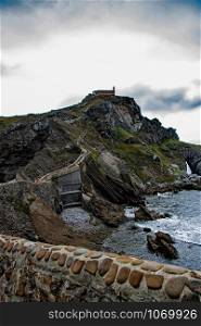 scenic view of the promontory of san juan de gastelugatxe one of most impressive landscapes of basque coast in north of spain