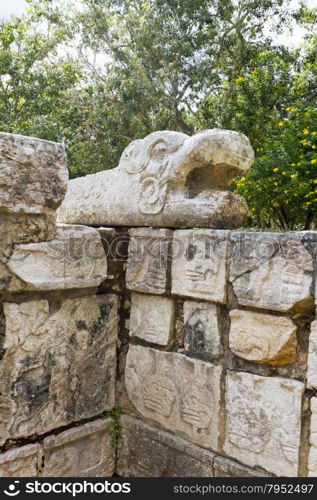 Scenic views of Chichen Itza Maya ruins on Yukatan Peninsula, Mexico.