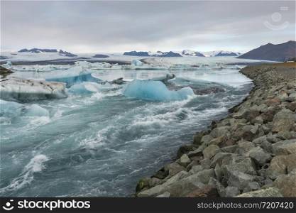 Scenice view of Glacier river, Iceland