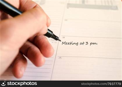 Schedule Notepad Meeting at 3 pm.