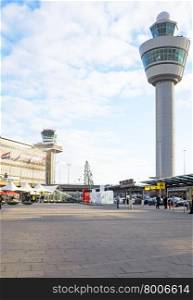 Schiphol airport in Amsterdam Netherlands