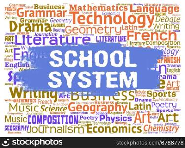 School System Representing Schools Systems And Education