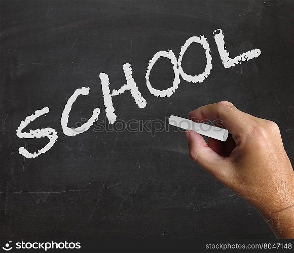 School Word Meaning Studying Learning And Educate