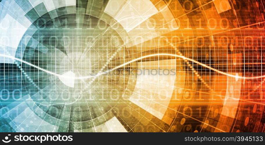 Science Abstract as a Concept Background Art. Global Business