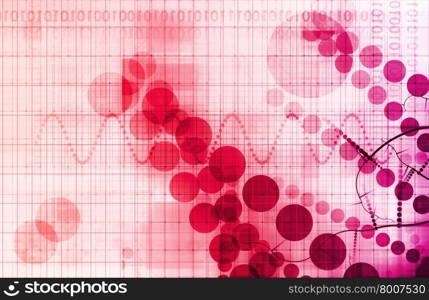 Science and Technology Innovation Concept Background as Art. Molecular Biology