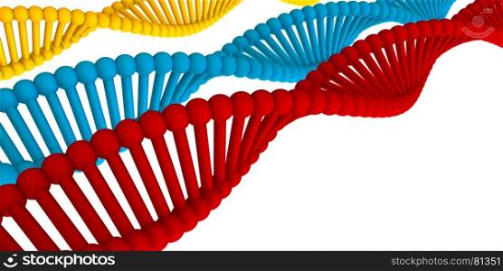 Science Background with DNA Helix Structure Art. Science Background