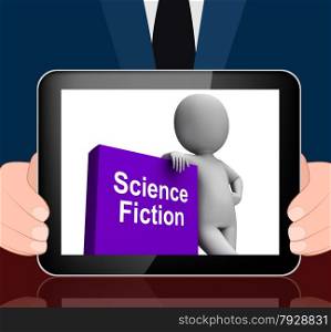 Science Fiction Book And Character Displaying SciFi Books