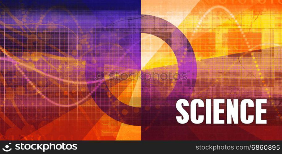 Science Focus Concept on a Futuristic Abstract Background. Science